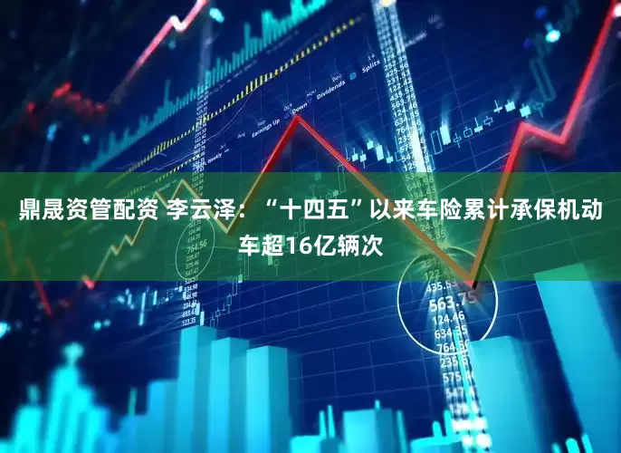 鼎晟资管配资 李云泽：“十四五”以来车险累计承保机动车超16亿辆次